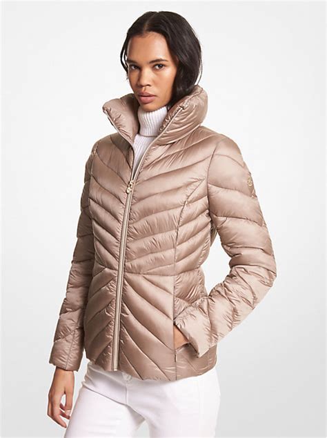 michael kors quilted nylon puffer jacket|michael kors tragetasche.